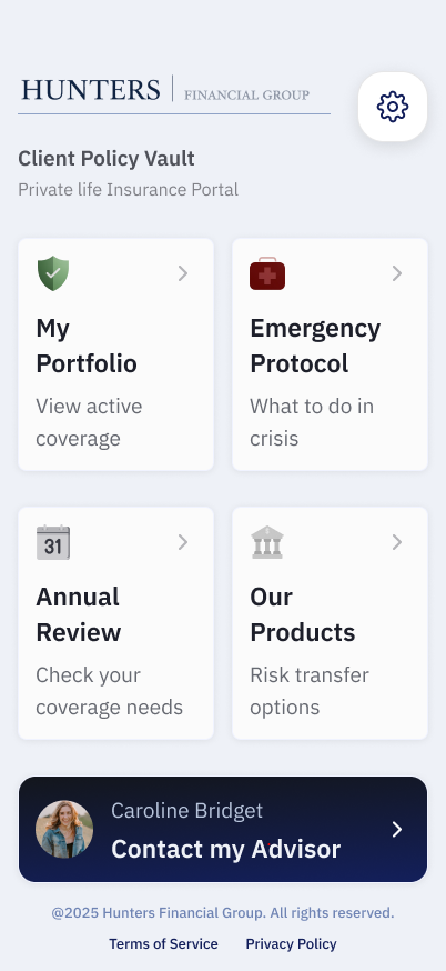 HFG | Vault client portal